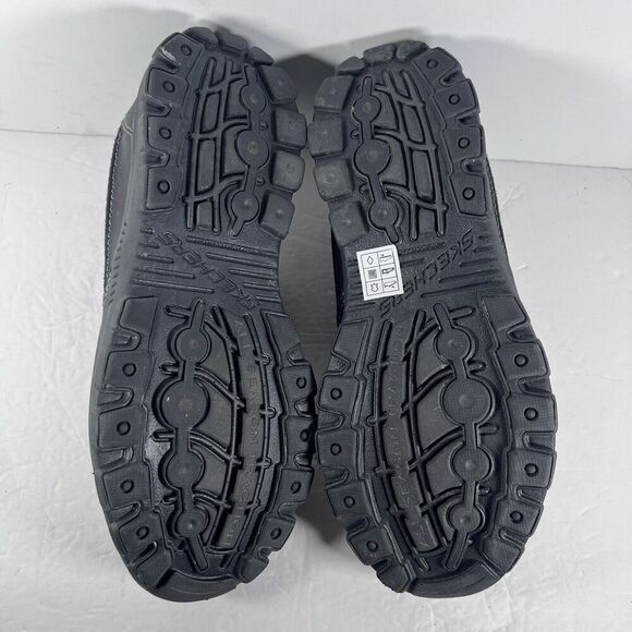 Skechers Braver Rayland Slip On Black Moc Toe Loafers Shoes Men's Size 7.5 - Picture 7 of 8